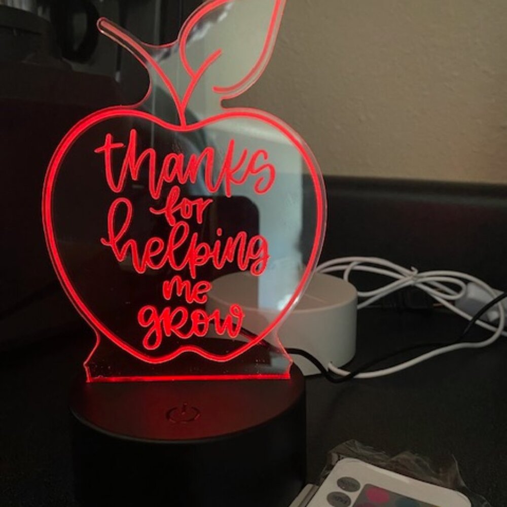 "Thanks for helping me grow" Teacher gift